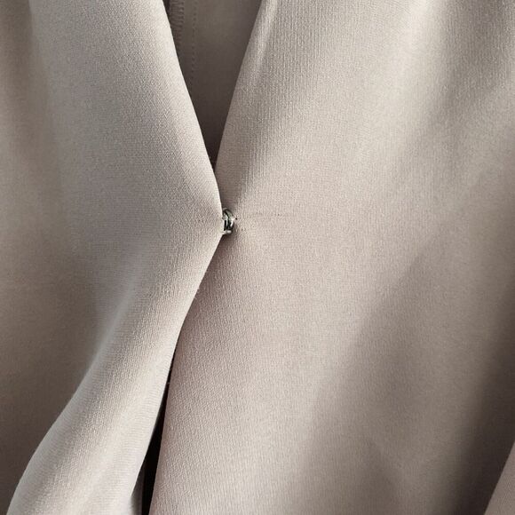 Babaton Aritzia Phoenix Dress Dusty Mauve Pink Faux Wrap Dress Size 8 - Picture 3 of 10